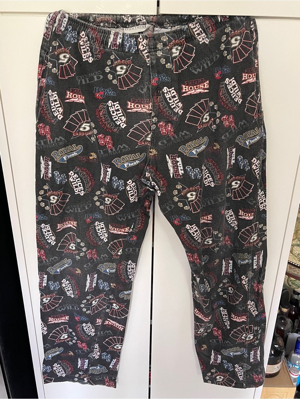 Men’s Sleep Pyjama Pajama Pants Size 30 S Small Casino Gambling Betting Theme